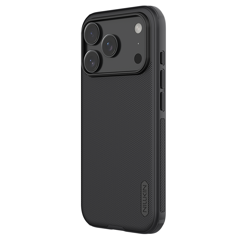 Чехол NILLKIN для iPhone 17 Pro Max, полное покрытие, матовый, противоскользящий, ударопрочный, тонкий, бизнес-стиль, черный