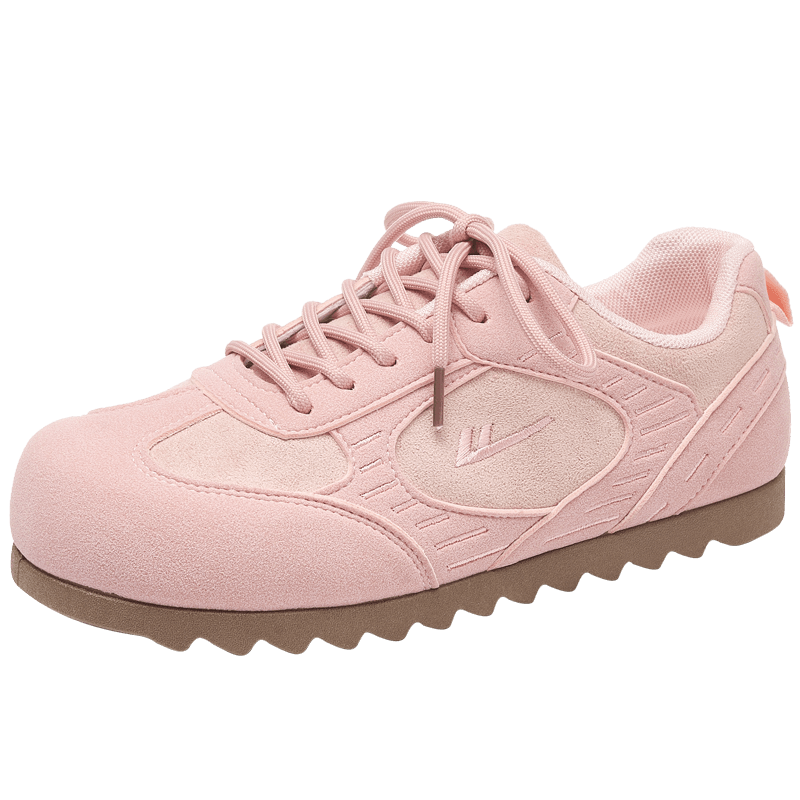 Huili Official Women's Shoes, 2026 Summer Dexun Shoes, Versatile Sneakers for Women, Retro Casual Shoes, Pink, Size 37