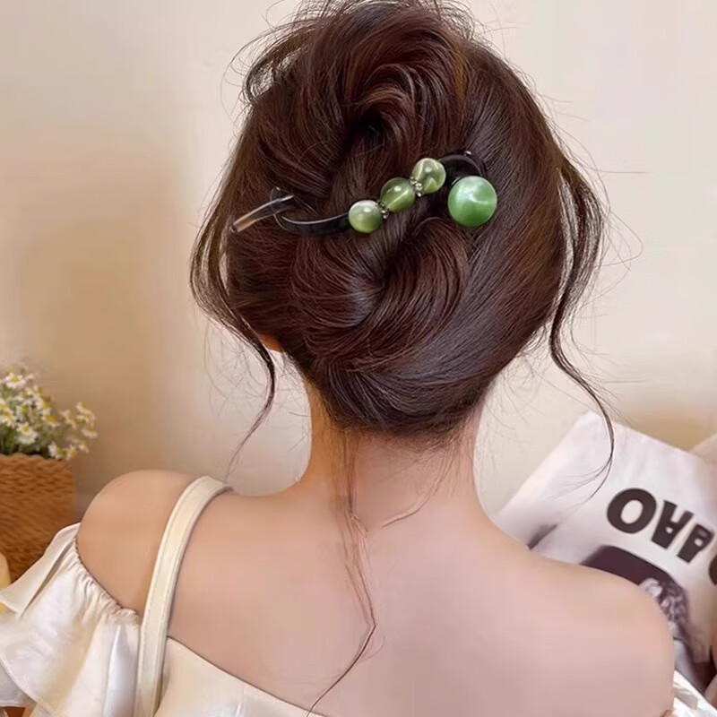 Huangjiamima Hair Claw Clip for Women, 2025 New High-End Hair Claw, Back of Head Bun Maker, Straight Hair Clip Barrette