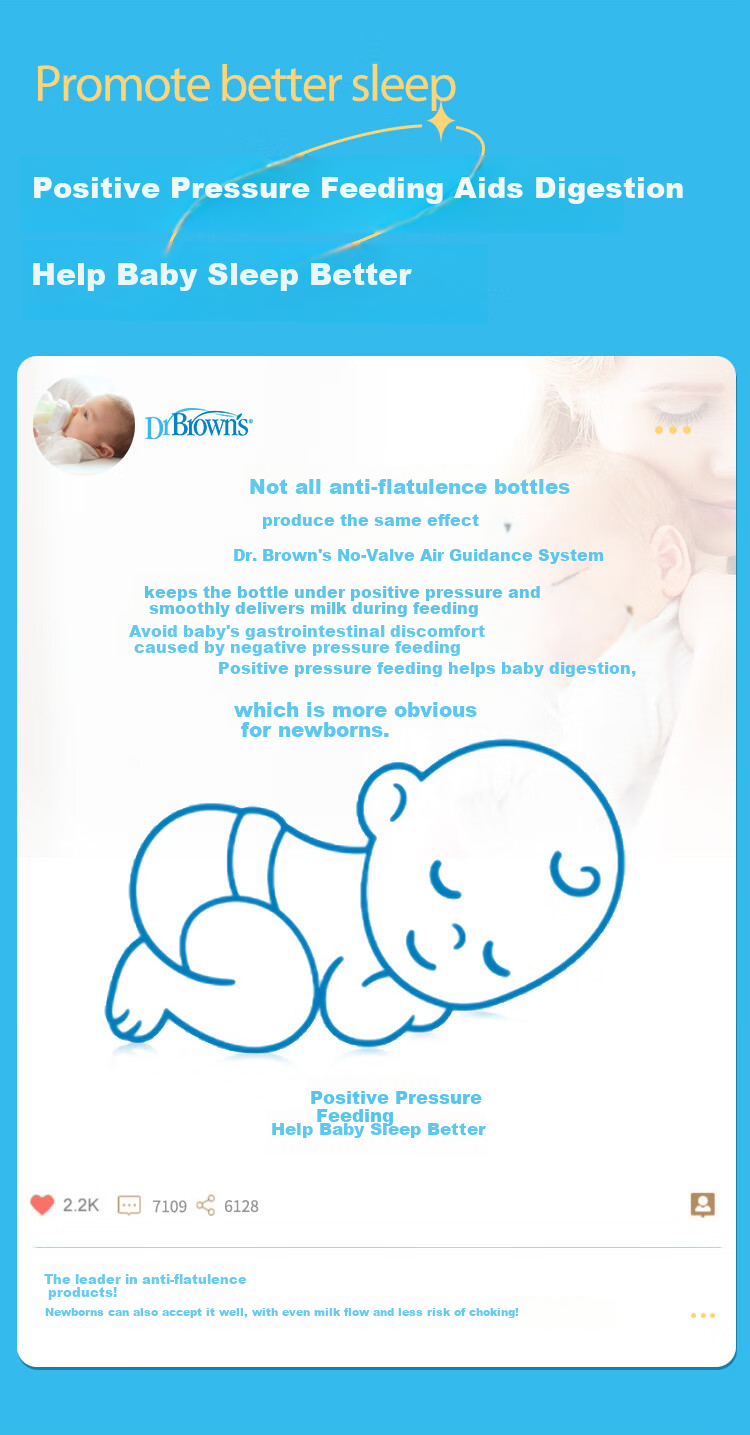 Bulangboshi Glass Baby Bottle, 0-3 Months Newborn Anti-Colic And Anti-Choking Wide Neck Bottle 150ml Little Elephant 10