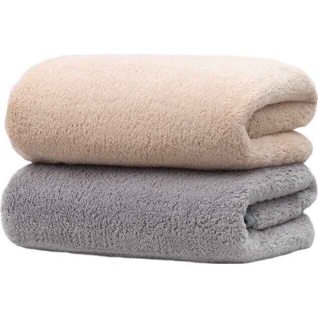 Набор полотенец Sanli Cloud-Soft Antibacterial, 2 шт., впитывающие, без ворса, для мужчин и женщин, для лица и тела, высококачественные, серый/коричневый