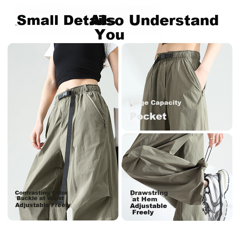 MJ STYLE Functional Cargo Paratrooper Pants for Women, Summer 2026, Cool And Lightweight, Sun Protection, Casual Outdoor Hiking, Two-Way Wear Sports Pants 8