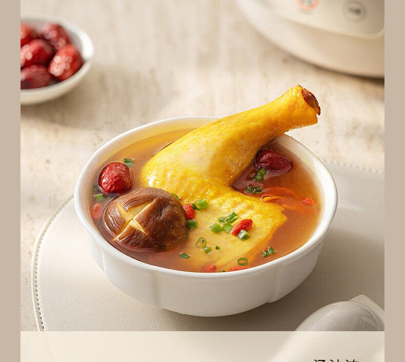 Joyoung Electric Stew Pot, Electric Clay Pot, Electric Stewing Cup, Soup Pot, High-Temperature Porcelain Bird's Nest Stew Pot, Porridge Cooking Tool, Specialized Pot for Stewing, 3L Large Capacity GD317 18