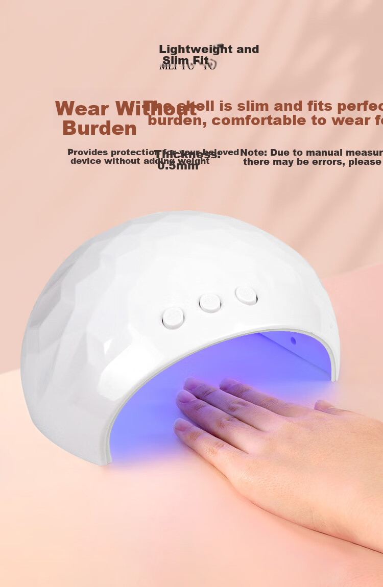 Meifuyu Nail Lamp, Gel Polish Curing Light, Baking Lamp, Drying Lamp, Nail Tips, Gel Polish Drying Lamp, Quick-Drying, No Black Hands, MF8258 1