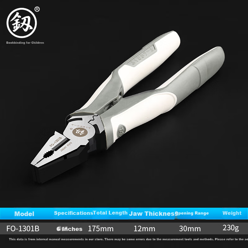 Jian Fukuoka Tools, Labor-Saving Multifunctional Wire Pliers, Tiger Pliers, Industrial-Grade Hand Pliers, 6 Inches