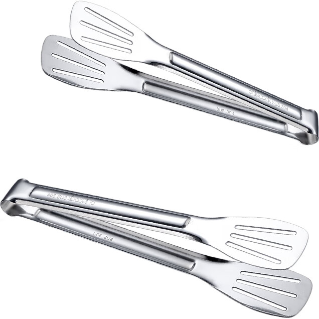 Кухонные щипцы Onlycook из нержавеющей стали 304, многофункциональные, для стейка, барбекю, хлеба, удлиненные и утолщенные, термостойкие, 28.5 см
