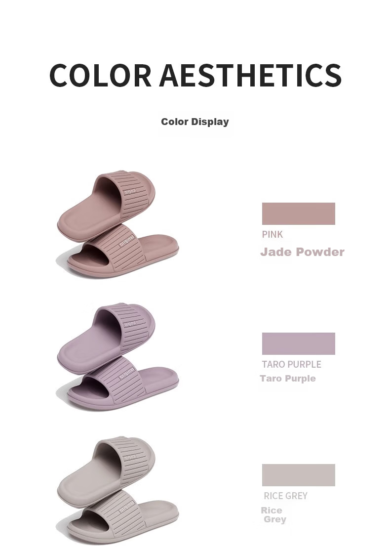 GUOLUOFEI Slip-On EVA Slippers for Men And Women, Summer Bathroom Shower Large Size Non-Slip Men's Sandals, Purple, Size 38-39 12