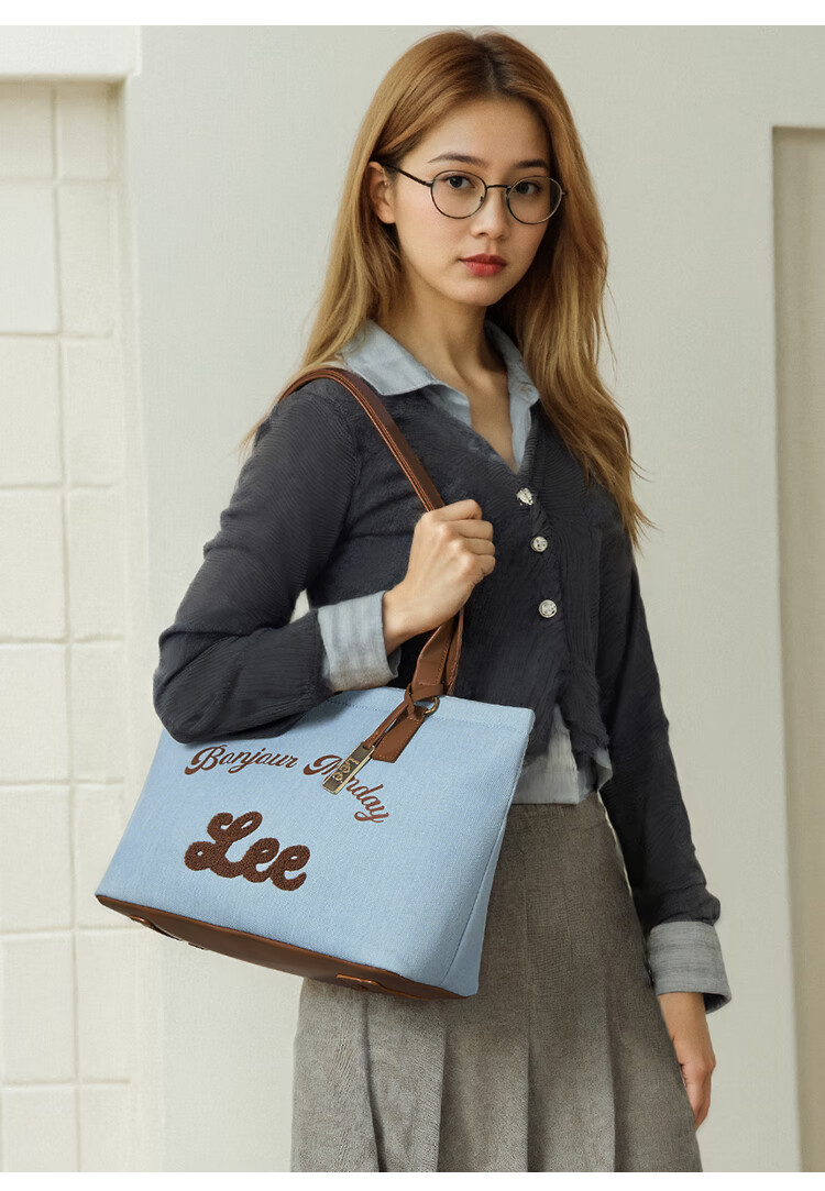 Lee Women's New Tote Bag, Handbag for School, Large Capacity Laptop Bag, Shoulder Bag, Gift, Birthday Present 24