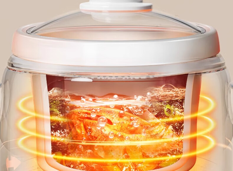 Joyoung Electric Stew Pot, Electric Soup Pot, Electric Clay Pot, Soup Cooking Pot, 1.5L Large Capacity Bird's Nest Stew Pot, Purple Clay Pot, Multi-Functional Pot, Baby Food Pot, Porridge Cooking Pot, Electric Cooker GD152 22