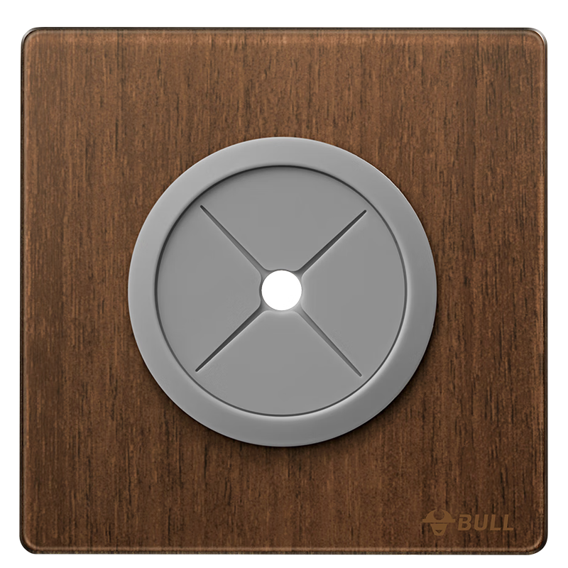 BULL Vintage Switch Socket Acrylic Ultra-thin Panel Outlet Hole Cover G70B104 Walnut Color