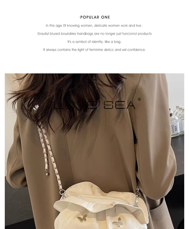 Aiqinghai Crossbody Bag, Women's Handbag, Shoulder Bag, Chain Bag, Niche Luxury Brand, Birthday And Mother's Day Gift, Practical Present for Mom 1
