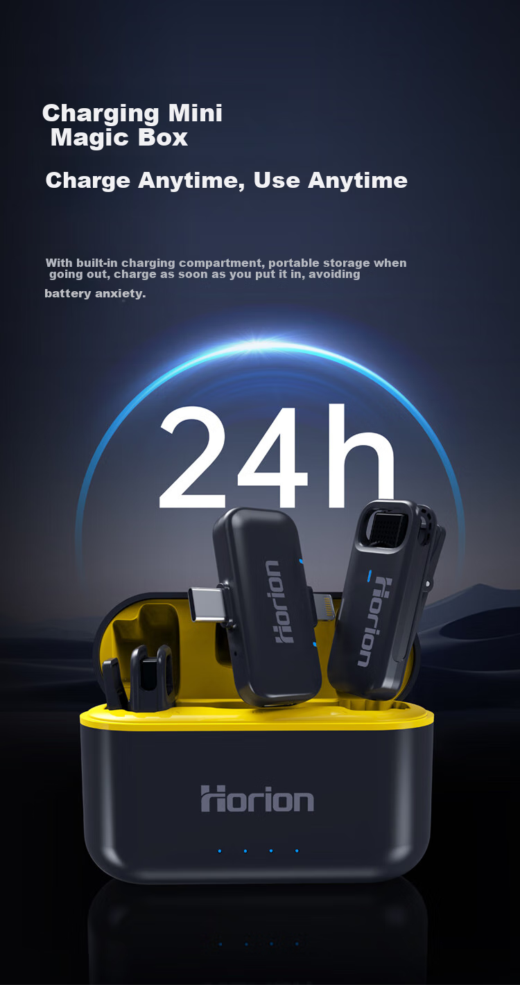 Horion Wireless Lavalier Microphone for Live Streaming, Recording, Anchoring, Outdoor Noise Reduction, Sound Card, Mobile Phone Live Streaming, Product Promotion, Interviews, And Video Recording HM-LP1 12