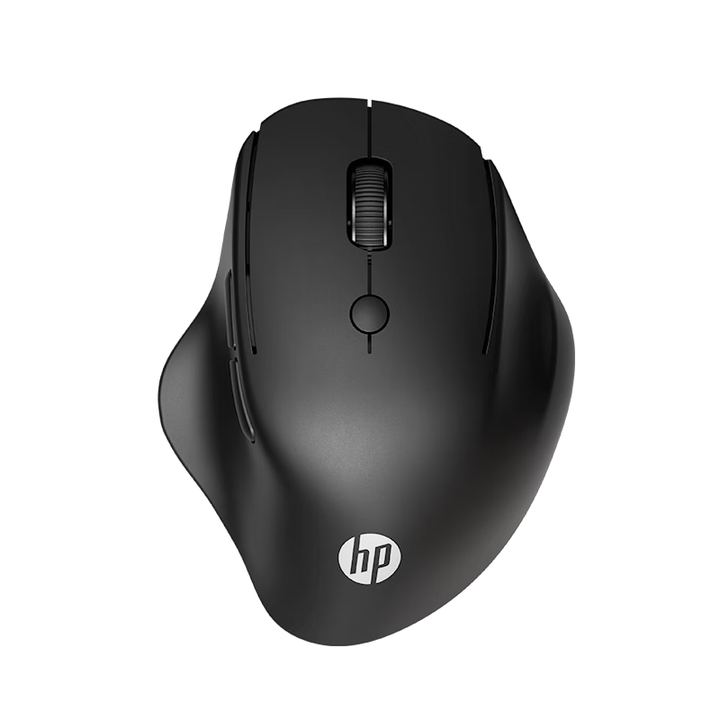 HP Engineer1 Ergonomic Mouse for Medium-Small Hands Women Black Silent Click Wireless Bluetooth Dual-Mode Office Mouse Blue Shadow Sensor PAW3220