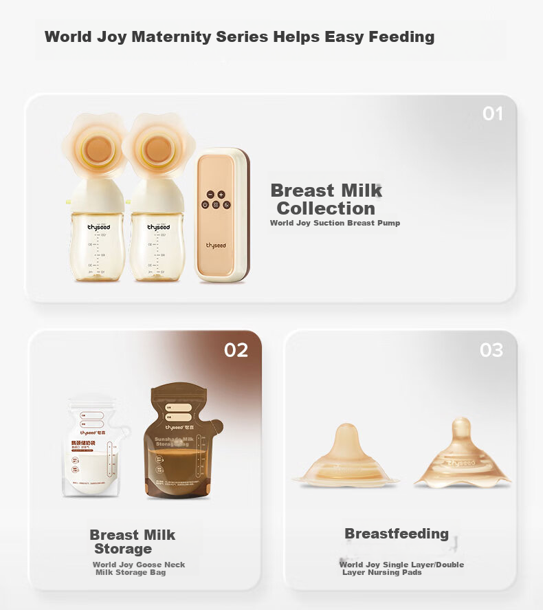 Shixi Transparent Breast Milk Storage Bags, Disposable Small Portable Breast Milk Storage Bags for Formula, 200ml*30 Pieces 2