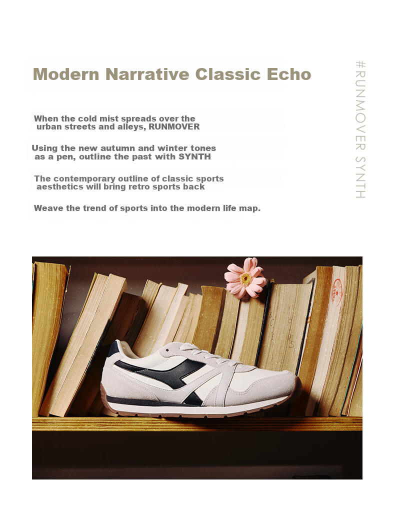Diadora Unisex Casual Runmover Synth Sneakers Rock Ridge Gray/Obsidian Black/Snow White Size 42.5 Runs Small, Recommend Half Size Up 2