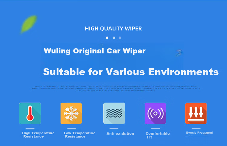 Aoye Windshield Wipers for Wuling Hongguang Plus (2019-2025 Models), Frameless Design, Original Size Front Wipers, 1 Pair, 23+18 Inches 5