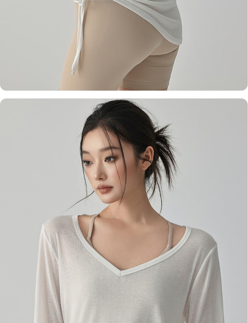 XUEXIMAN New Loose Sports Pullover Women Advanced Professional Training Fitness Pilates Top Quick-Dry Yoga Long Sleeve 13