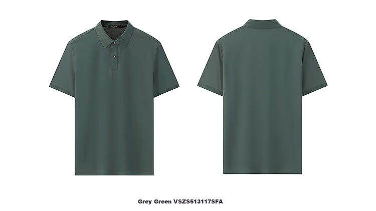 YOUNGOR [20% Mulberry Silk] Summer 2026 New Machine Washable Polo Shirt with Collar, Navy Blue, XL 13