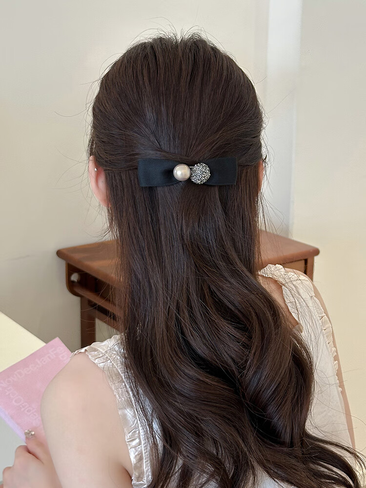 CHIMERA Small High Crown Hair Clip with Half Bun Bow Knot Spring Clip for Women Girls Birthday Gift 1
