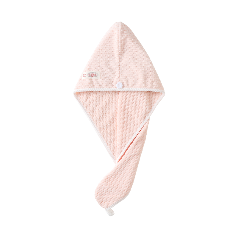MUJI Hair Drying Towel 7A Grade Antibacterial Super Absorbent Quick-Dry Head Wrap Thickened Face Towel Pink
