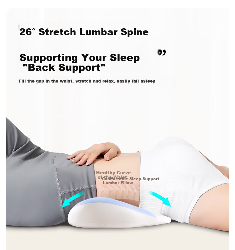 Mixiaoshu Lumbar Pillow, Memory Foam Back Support Cushion for Bed, Pregnancy Waist Support Pillow, Backrest Pad for Sleeping And Bed Headboard Support 6