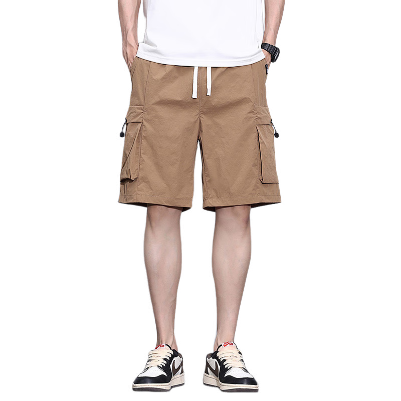 Yipintiancheng [Workwear Shorts] Summer Men's Lightweight Shorts, Loose-Fitting Versatile Casual Five-Point Shorts, Men's Pocket Workwear Mid-Length Pants