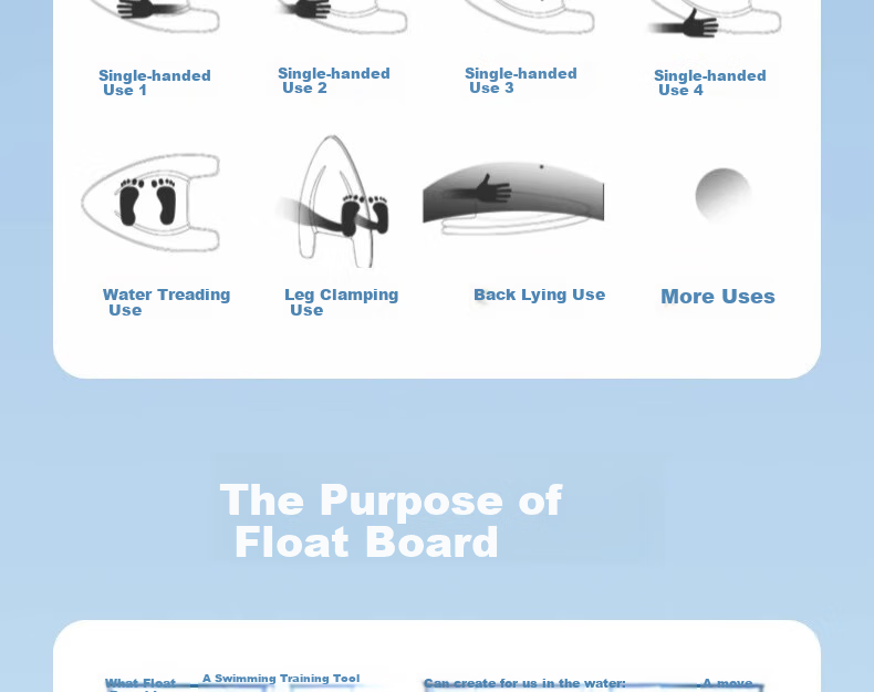 Li-Ning Inflatable Board, Enlarged Children's Float Board, Adult And Children's Beginner Back Float, Swimming Aid, Professional Training Swimming Equipment 30