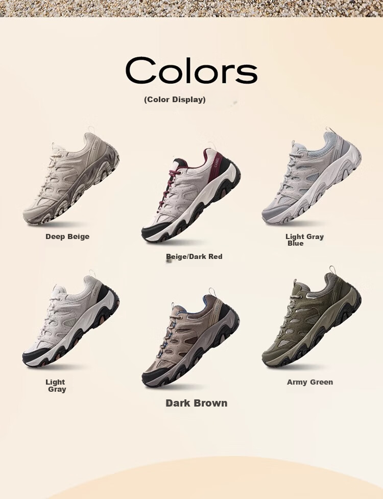 CAMEL Victory Hiking Shoes, Breathable Outdoor Sports Shoes for Men And Women, Waterproof Non-Slip Trekking Shoes F14C693646 7