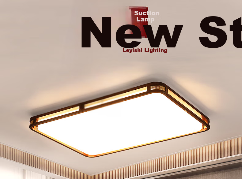 NVC LED New Chinese-Style Ceiling Light, Smart Dimming, Vintage Style Lighting Fixture, Golden And Luxurious Living Room Comfortable Lighting, 118w 1