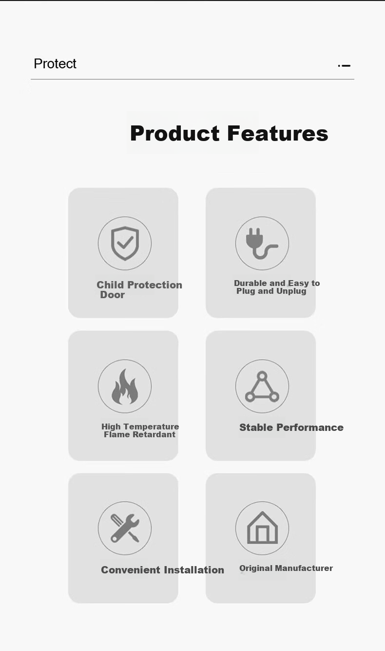 FDD Leakage Protection Plug, Household Appliance Water Heater Waterproof And Electric Shock Prevention Device, Socket Adapter, Thickened Version - Leakage Protection Plug 16A (Direct Insert Type) 3