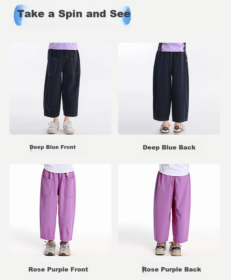 BANDOCIN Girls' Summer Lightweight Sports Capri Pants Stylish for Older Children, 2026 New Style, Dark Navy Blue, Size 120 6