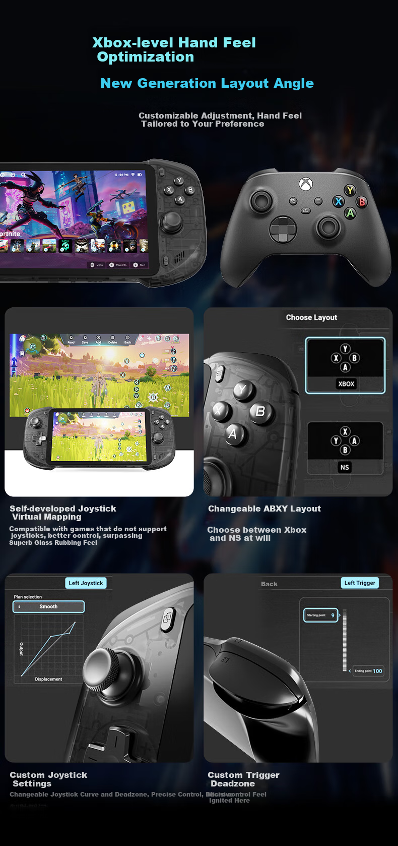 Abxylute One Pro Streaming Cloud Gaming Handheld Console, Portable Game Machine, PC Host Streaming, Cloud Games, Android Games, Massive AAA Titles at Your Fingertips, 4GB+64GB 5