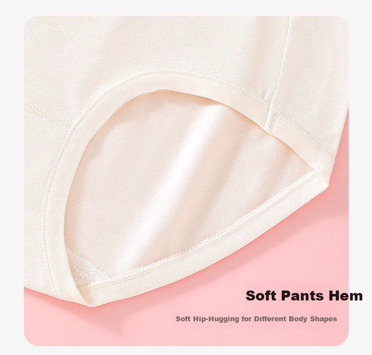 Bingxuemumian Girls' Underwear, Girls' Triangle Panties, 7A Antibacterial Cotton, Puberty Mid to High Waist, Middle And High School Students' Silk Shorts 17