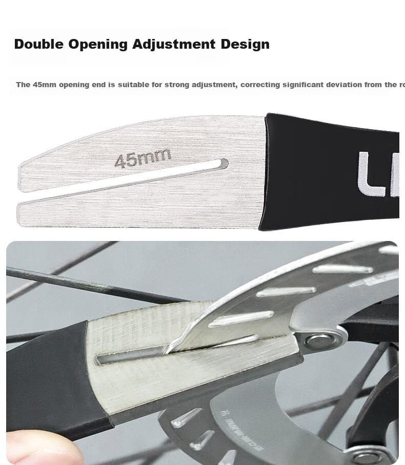 LEBYCLE Disc Brake Caliper Wrench, Bicycle Disc Brake Pad Repair Tool, Disc Gap Adjustment, Deformation Correction, Brake Adjustment Tool 2
