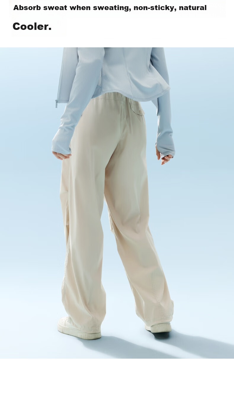 Jiao Nei [Liu Haocun Same Style] Cool Air 505 Wide-Leg Pants Women's Sports Sun Protection Summer Casual 11