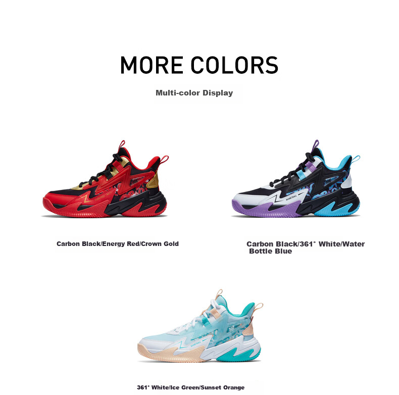 361° Hanjiang | Children's Basketball Shoes, Summer Practical Training, Youth Hard Court Wear-Resistant Basketball Shoes, Blue, Size 41 24