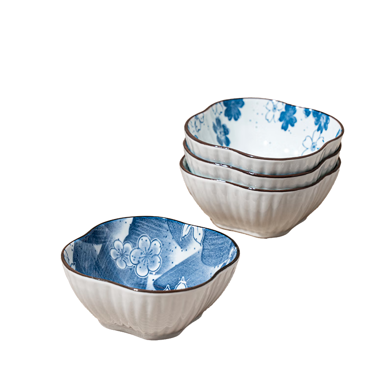 JD Original Plates, Bone-Dipping Dishes, Ceramic Snack Seasoning Dishes, Soy Sauce And Vinegar Dishes, Dipping Sauce Plates, Hokkaido Flavor Dishes *4