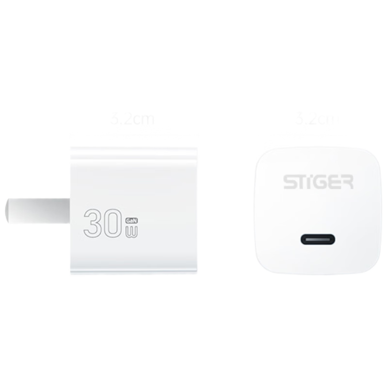 Stiger Compatible with Apple 18/17/16/15 Charger, PD30W GaN Fast Charging, for IPhone14/13promax12/11/8 Phones And IPad Tablets, Type-C Universal