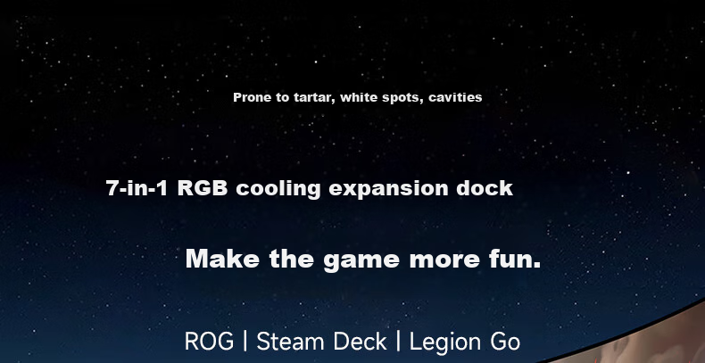 JSAUX Compatible with Steam Deck/OLED/ROG Expansion Dock, ROG Ally Handheld Expansion Dock Accessory, Type-C Base, USB Hub, Official 4K 144Hz Screen Casting VRR 1