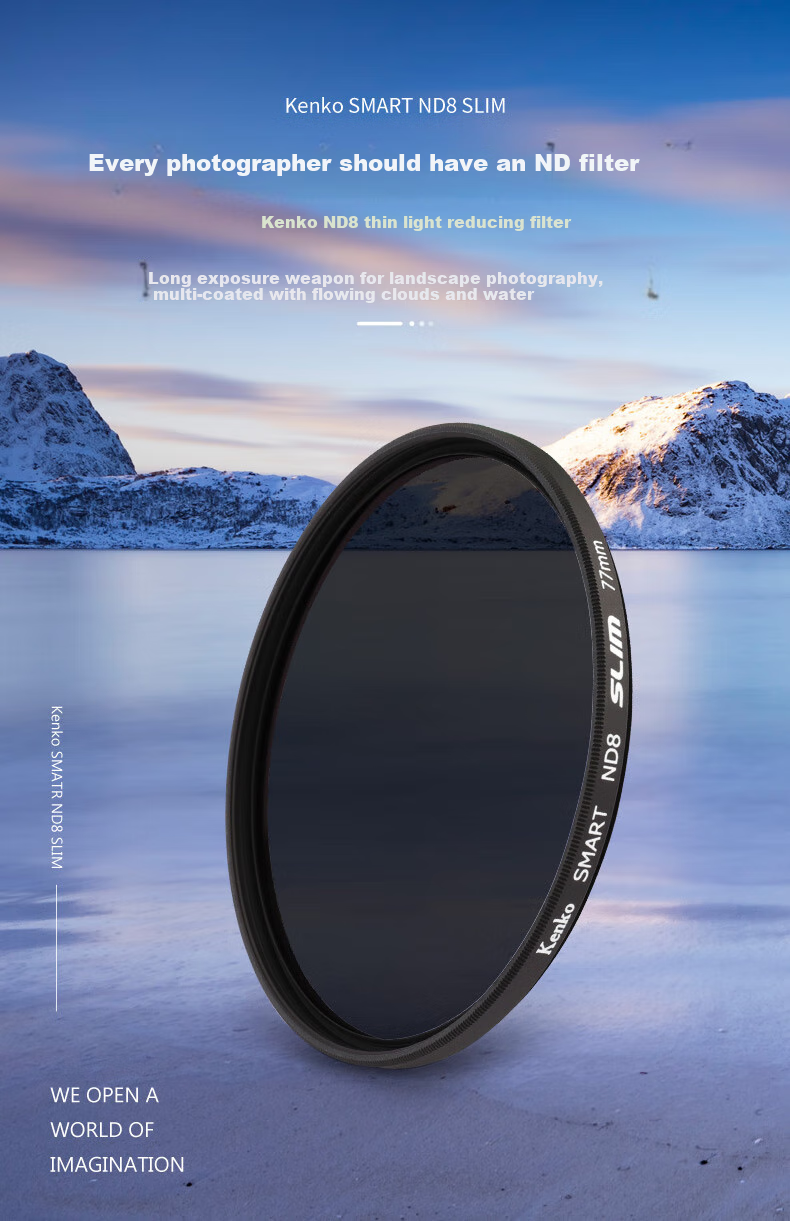 KENKO ND8 SLIM Neutral Density Filter, 72mm 1