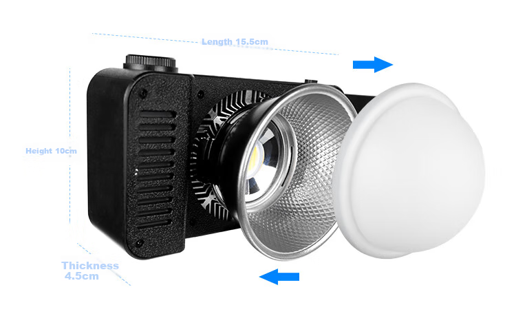Hakutatz 100W Handheld COB Photography Light, Fill Light, Live Streaming Studio Professional Portable, for Photography, Video, Food, Film And Television, Outdoor Shooting, Continuous Lighting, Pocket Light 32