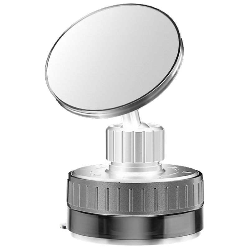 JPLAYER Car Phone Holder, Magnetic Mount, Vacuum Suction Cup, 360° Rotatable, Metal Folding Support, for Car Center Console, Dedicated Navigation Mounting Bracket