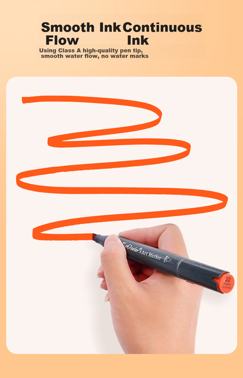 Touchcolor 4th Generation Dual-Tip Markers, Soft And Hard Tips, Oil-Based Watercolor Pens for Students And Art Majors, Anime Drawing Pens, Quick-Drying Highlighters, 120 Colors, Children's Colorful Holiday Gift 7