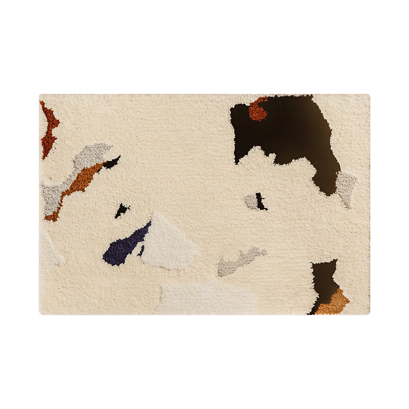 Saibosi French Cream Style Bathroom Door Mat Water Absorbent Non-Slip Washable Vintage 60X90CM