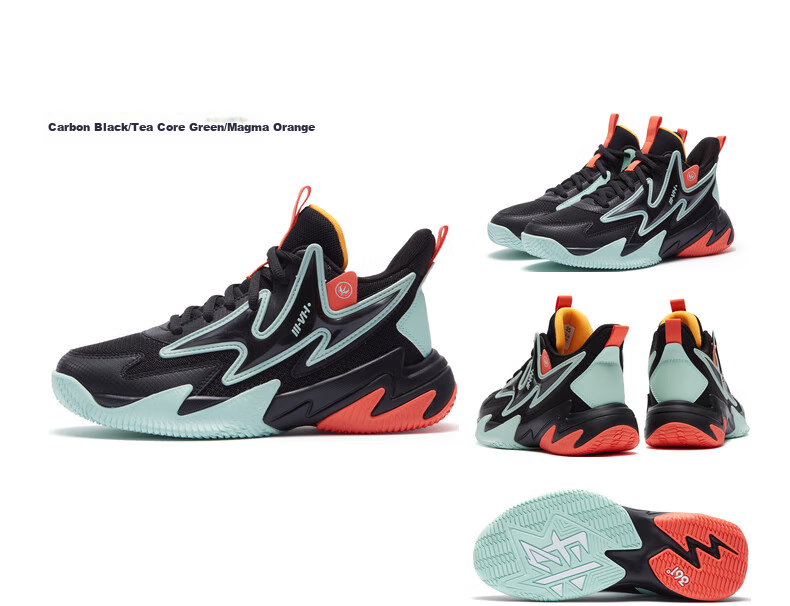 361° Hanjiang | Children's Basketball Shoes, Summer Practical Training, Youth Hard Court Wear-Resistant Basketball Shoes, Blue, Size 41 37