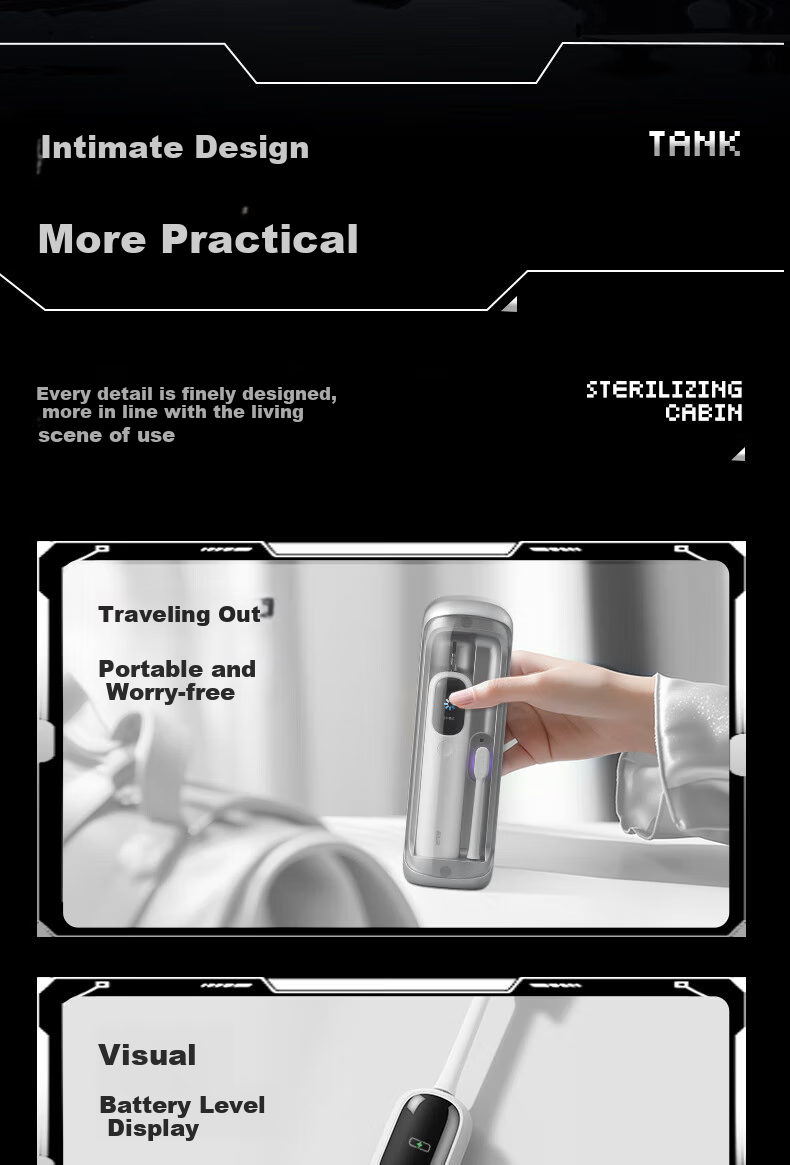 BAIR Large Screen Visual Intelligent Vibration-Scanning Integrated Sonic Electric Toothbrush with TFT Full-Angle Display, Deep Cleaning, Rechargeable Fully Automatic Soft Bristle Gum Protection Student Model, White, I5 17