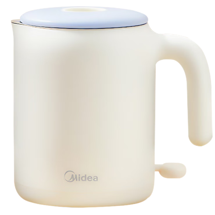 Midea Electric Kettle, Portable Travel Water Boiler, 0.6L Capacity, Smart 304 Food-Grade Stainless Steel, Compact Mini Size for Home Use, SH06X6-103
