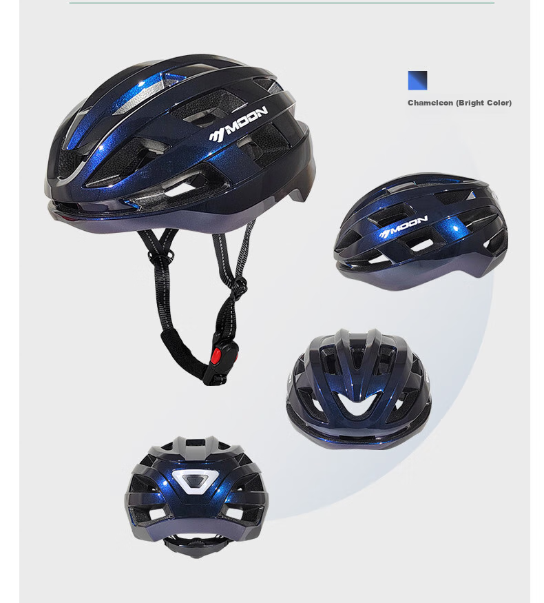 MOON Bicycle Riding Helmet, One-Piece Molded Airflow Safety Helmet, Suitable for Men And Women, Commuting, Mountain Biking, Road Cycling Equipment, Size M 11