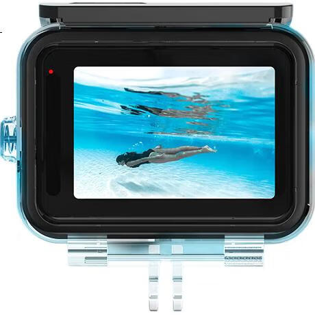 Водонепроницаемый кейс TELESIN для GoPro HERO 13/12/11/10/9, глубина погружения до 45 м, с набором из трех цветных фильтров