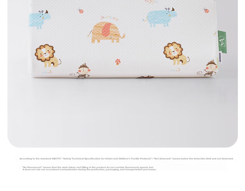 Luolaikids Children's Latex Pillow, Baby Pillow for Ages 1-3, Ultra-Thin, Single Pack, 30*50 Cm 4